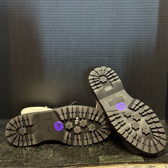 Sincerely Jules Harley White Lace up & Side Zipper Combat Boots New Size 8.5 - Picture 9 of 9